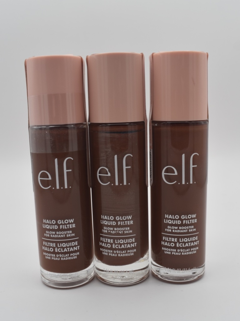 NIP e.l.f Halo Glow Filter 83568 8.5 Rich Neutral Warm - Set of 3